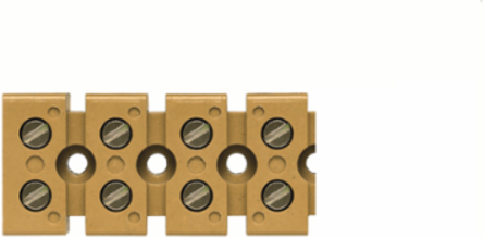 Multi-pole Terminal Strip 6 mm2 Rated, 8 Connections, Screw Connection