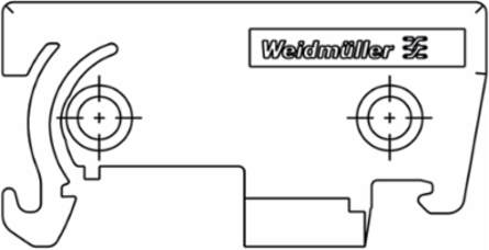 RS 45 Electronics Housing End Plate, Width: 8 mm, Height: 0.902 Inch