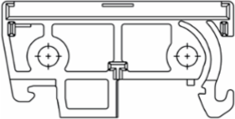 Electronics Housing End Plate 1.772 Inch Length, 0.315 Inch Width, PA 66 Material