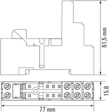 SRC-I 2CO Relay Module, 2 CO Contacts, 12 A Continuous Current, 2.5 mm2