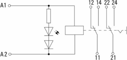 RCI Relay Module 2 CO Contacts 115V AC, 8 A, IP20, 70 C