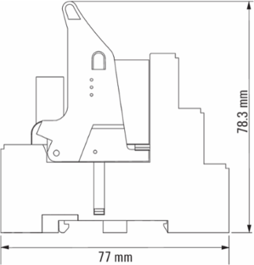 RCM Relay Module, 2 CO Contacts, 12 A, 115 V AC, Screw Connection