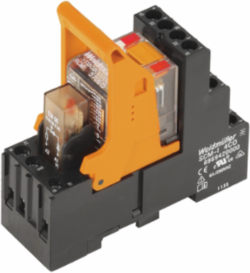 RCM Relay Module, 2 CO Contacts, 12 A, 115 V AC, Screw Connection