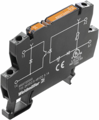 TERMOPTO Solid-State Relay 1 NO Contact, 5V DC Control, 24-230V AC Switching