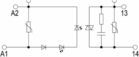 TERMOPTO Solid-State Relay 1 NO Contact 220V Control Voltage