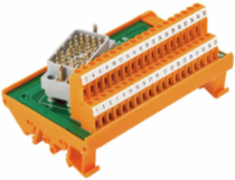 38-Way L.H. ELCO Interface Connector, 125V AC, 38-Pole Plug, 212g