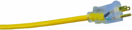 Southwire 2589SW0002 12/3 Heavy-Duty 15-Amp SJTW High Visibility General Purpose Extension Cord with Lighted End, 100'