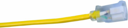 Southwire 2589SW0002 12/3 Heavy-Duty 15-Amp SJTW High Visibility General Purpose Extension Cord with Lighted End, 100'