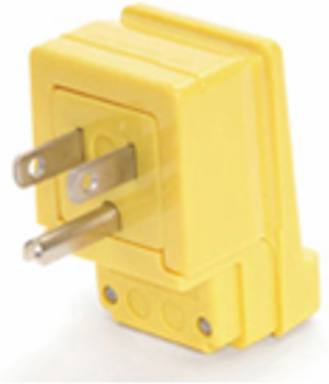 Safeway Right-Angle Plug 2-Pole/3-Wire NEMA 5-15 125V 15A