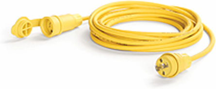 Watertite Cordset 12 Gauge SOOW, 2-Pole/3-Wire, 25 Foot Length, NEMA 5-20, IP67