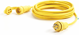 Watertite Cordset 14 Gauge SOOW, 2 Pole/3 Wire, 25.0' Length, NEMA 6-15, 250V