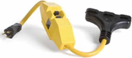 Safeway® Commercial Duty GFCI, 15A, 120V, 25' Cord, NEMA 5-15, Manual Reset