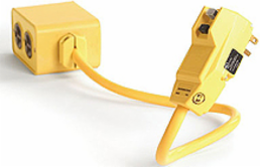 Safeway Right-Angle Commercial GFCI, 15A, 120V, 25' Cord Length, NEMA 5-15