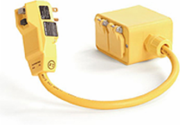 Safeway GFCI Outlet Box with 2 Duplex Receptacles, 15A, 120V, 0.61m Cord Length