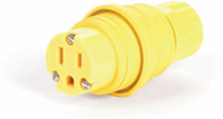 Watertite Extreme Connector, 2 Pole/3 Wire, NEMA 5-15, 125V, IP67, F2 1/2"