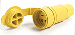 Watertite Extreme Receptacle Connector 2 Pole/3 Wire NEMA 6-15 250V Cord Grip F2 1/2" IP67