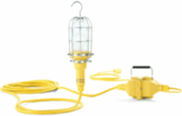 Watertite Wet Location Hand Lamp, 100W, 25' Cord, Tempered Glass, NEMA 4X