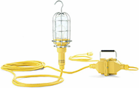 Watertite Wet Location Hand Lamp 100W, 30.48m Cord, NEMA 4X Rating