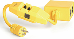 Safeway GFCI Outlet Box, NEMA 5-20, 15A, Manual Reset, 2 Outlet, 0.61m Cord Length