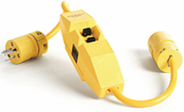 Safeway In-Line Commercial GFCI, Permanent Mount, Single Phase, Manual Reset, NEMA L6-20, 20A, 240V, 0.61m (2.0') Cord Length
