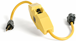 Safeway User Attachable GFCI In-Line, 20A, 120V AC, NEMA 4, Portable