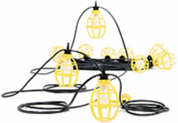Pro-Yellow Stringlight 150W, 14/2 AWM, 30.48m Length, 10 Sockets
