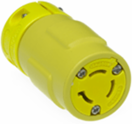 Super-Safeway Connector, 2 Pole/3 Wire, NEMA L6-15, 250V, 15A Locking Blade