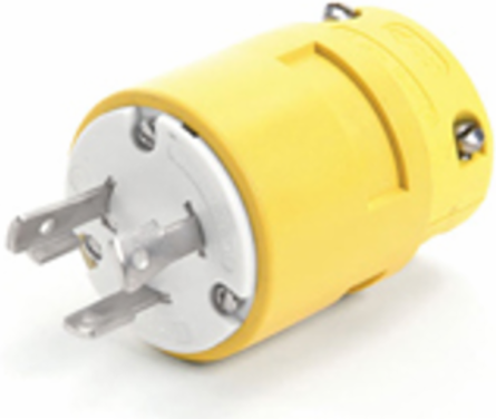 Super-Safeway Plug NEMA L6-20, 2 Pole/3 Wire, 20A, 250V, Locking Blade