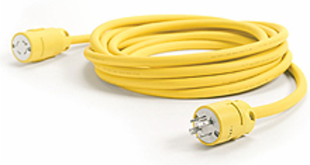 Super-Safeway Cordset, 3 Pole/4 Wire, 15.24m Length, NEMA L14-20, 250V