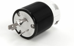 Safeway Plug, 3 Pole/3 Wire, Locking Blade, 250V, 20A, Heavy-Duty