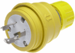 Watertite® Locking Plug, NEMA L6-20, 250V, 20A, IP67, Cord Grip F3 3/4 Inch
