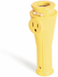 Safeway Phenolic Hand Lamp with Outlet, 100W Max, 240V, Hand Held, 6.500 Inch Height