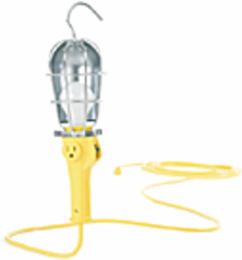 Phenolic Hand Lamp 100W, 15.24m Cord, 1000 Lumens, Side Outlet