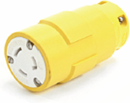 Super-Safeway Connector, 2 Pole/3 Wire, NEMA L6-20, 250V, 20A