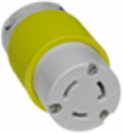 Safeway Connector, 2 Pole/3 Wire, NEMA L5-20, 125V, 20A, Locking Blade