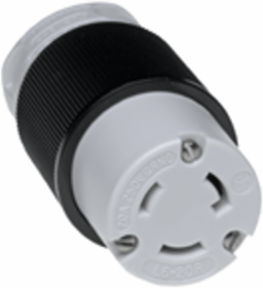 Safeway Connector, 2 Pole/3 Wire, NEMA L6-20, 250V, 20A