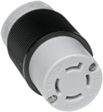 Safeway Connector, 3 Pole/4 Wire, NEMA L15-20, 3 250V, 20A