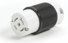 Safeway Connector 4 Pole/5 Wire, NEMA L21-20, 20A, 3Ø 208V, Yellow
