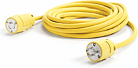 Super-Safeway Cordset, 10 Gauge SOOW, 2 Pole/3 Wire, 15.24m (50.0'), 250V, 30A