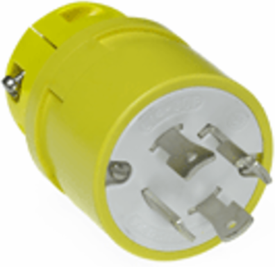 Super-Safeway Plug, NEMA L14-30, 3 Pole/4 Wire, 250V, 30A, Locking Blade