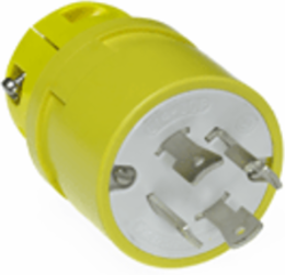 Super-Safeway Plug, NEMA L14-30, 3 Pole/4 Wire, 250V, 30A, Locking Blade