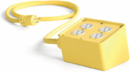 Super-Safeway Angled Outlet Box, F3 (3/4") Cord Grip Body, Including (2) NEMA 5-20 Duplex Receptacles with Flip Lids & Plug