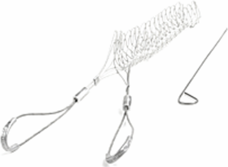 Standard Duty Support Grip, Double "U" Eye, 3.500-3.990 Inch Cable Diameter, 5280 lbs Break Strength, Stainless Steel