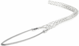 Heavy Duty Support Grip, Single Eye, 1.500-1.990 Inch Cable, 2131.88kg Break Strength, Stainless Steel