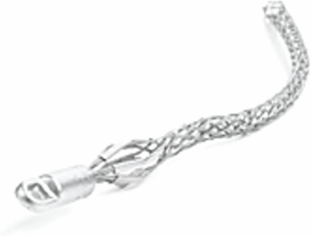 Heavy Duty Wire Mesh Pulling Grip, 0.279m Mesh Length, 3084.43kg Break Strength, Rotating Eye