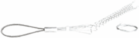 Medium Duty Wire Mesh Slack Grip Cable, 21 Inch Length, Galvanized Steel, 3311.22kg Break Strength