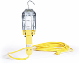 Pro-Yellow Nylon 100W Hand Lamp, 7.62m Cord, 1000 Lumens, General Duty