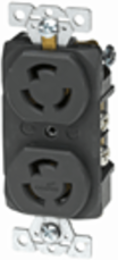 Duplex Heavy-Duty Receptacle, 2 Pole/3 Wire, NEMA L5-15, 15A, 125V