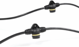 Safety Yellow Molded Stringlight 200W, 30.48m Length, 10 Sockets, NEMA 5-15