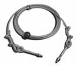 Aero-Motive® Wire Rope Festoon Wire - Light Duty, #16 Gauge Steel, Nylon Components